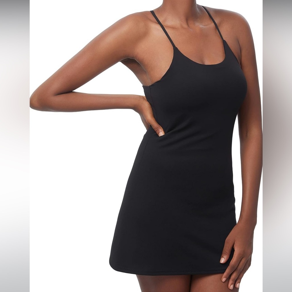 Athletic Tennis Golf Dress Built-in Bra & Shorts Large